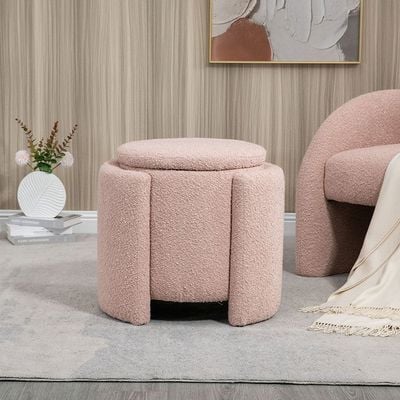 Bergman Fabric Storage Ottoman - Brown - With 2-Year Warranty